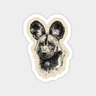 African wild dog Magnet