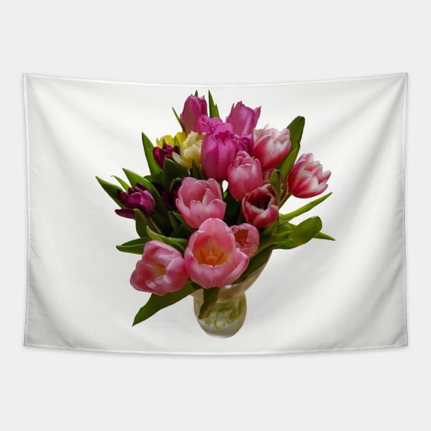 A Vase of Tulips Photo for Tulip fans Tapestry by ellenhenryart