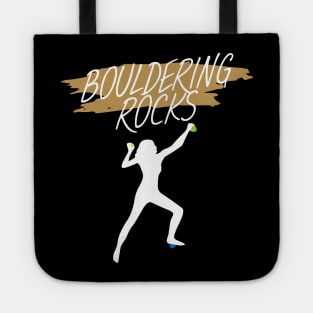 Bouldering rocks women Tote