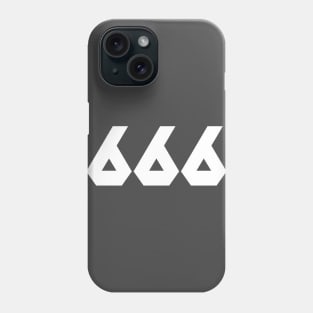 666, Number of the Beast /\/\/\ Satanic Design Phone Case