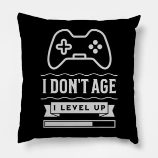 I Don't Age, I Level Up Pillow