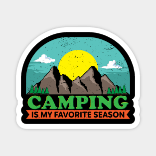 Camping is my favorite Season Magnet