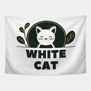 cat tama cute black cat love Tapestry