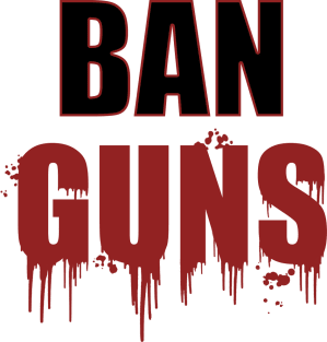 Ban Guns / Stop guns violence / gun control: bloody words - Enough - Never again - March 2018 Magnet