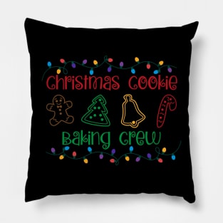 Christmas Lights Christmas Cookie Baking Crew Pillow