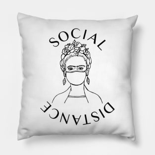 Frida Kahlo Social Distance Pillow