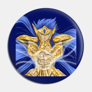 camus of aquarius ecopop saint seiya gold saint art Pin