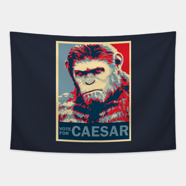 VOTE FOR CAESAR Tapestry by GalaxyTees