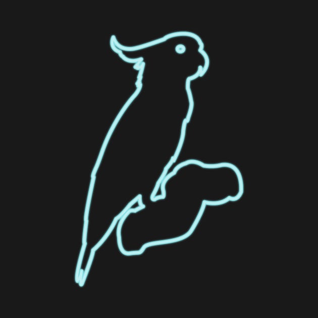 80s Retro Neon Sign Cockatoo by PhuNguyen