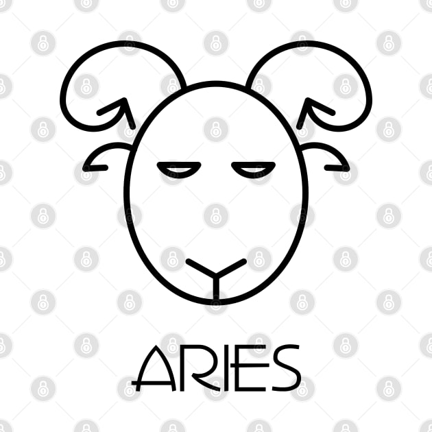 Aries Doodle Line Art by inotyler