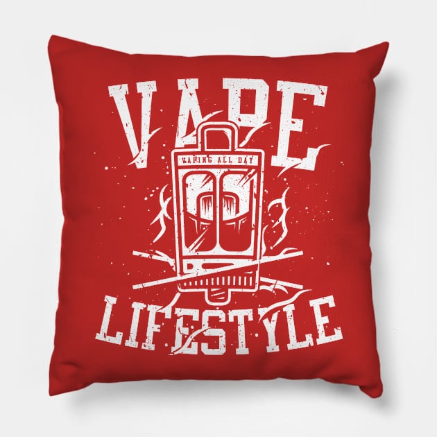 Vape Lifestyle Pillow by Rockartworks