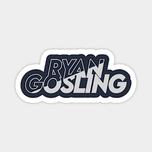 Ryan Gosling vector art fan works graphic design by ironpalette Magnet