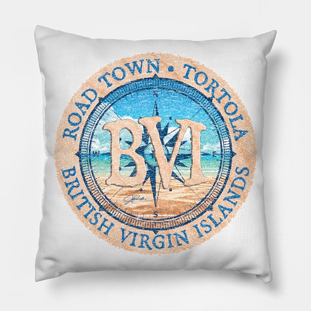 Road Town, Tortola, British Virgin Islands Pillow by jcombs