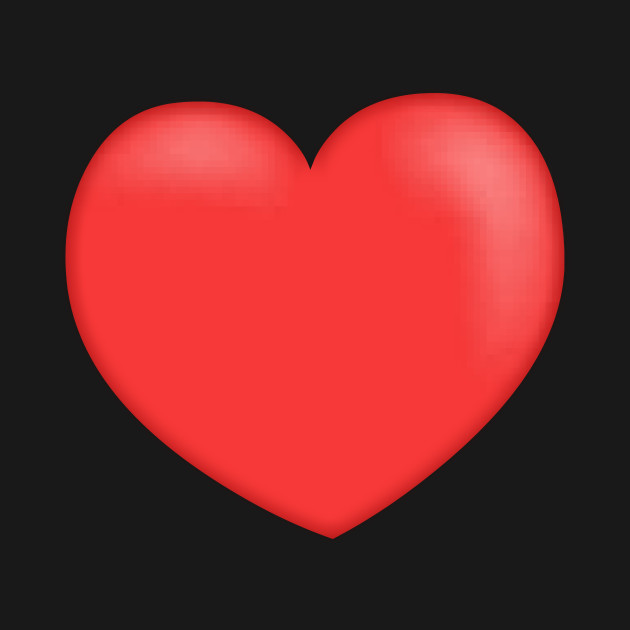 glitch overlay letter heart