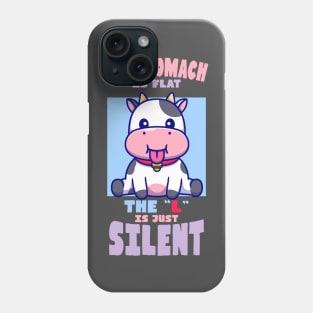 Flat Stomach Cute Baby Cow Phone Case