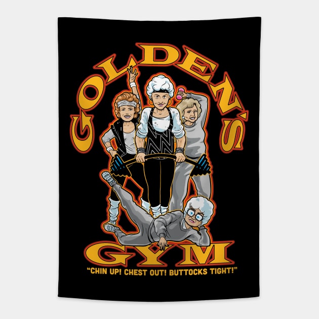 Golden's Gym Tapestry by harebrained