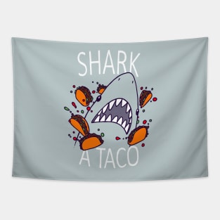 SHARK A TACO Tapestry