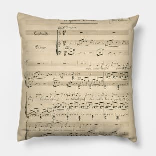Rossini | Original handwritten score by Gioachino Rossini Pillow