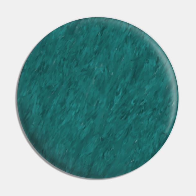 Teal Impressionist Painted marble Pin by thesnowwhyte