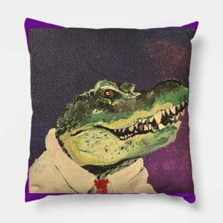 Crocodile of note Pillow