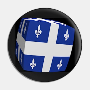 Quebec Flag cubed. Pin