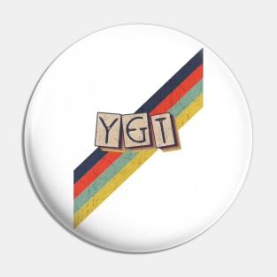 retro vintage color Y&T Pin