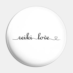 Reiki Love, Words in Black Pin