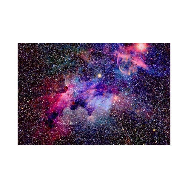 Colorful Glitter Galaxy Sky by NewburyBoutique