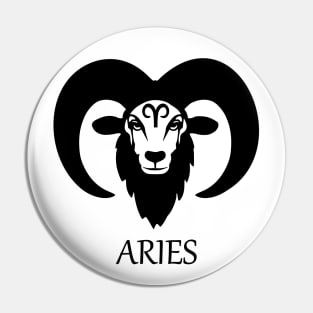 Aries Ram Zodiac Sign Pin