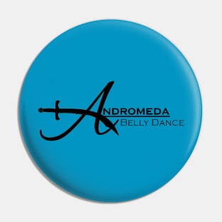 Andromeda Black Scimitar Logo Pin