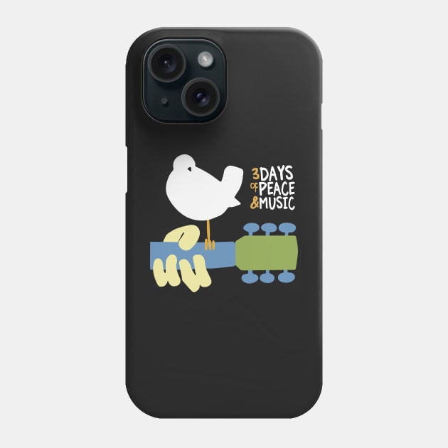 Woodstock 3 Days Of Peace Phone Case by melinhsocson