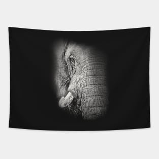 African Elephant Close-up Tapestry