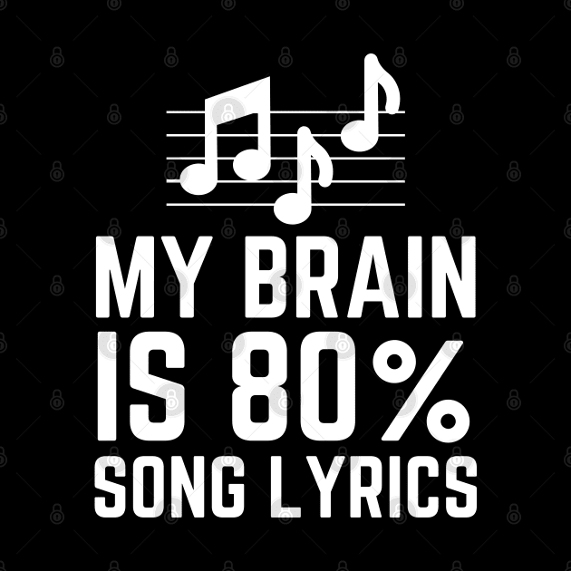 My Brain Is 80% Song Lyrics by HobbyAndArt