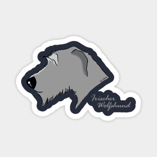 Irish Wolfhound silhouette Magnet