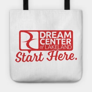 Start Here. Stamped Shirt Tote