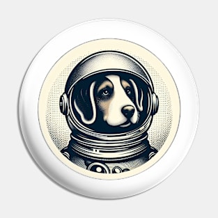 astronaut dog Pin