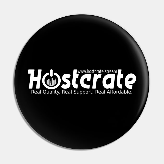 Hostcrate Brand Merch Dark Pin by Hostcrate