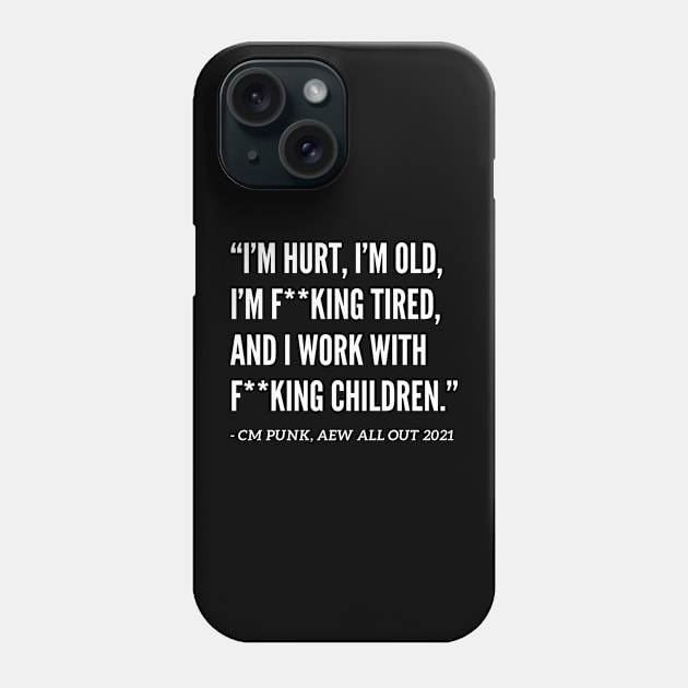 CM PUNK BRAWL OUT MUFFIN QUOTE Phone Case by capognad