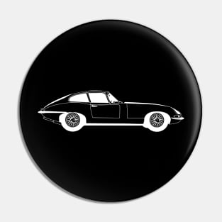 E Type White Outline Pin