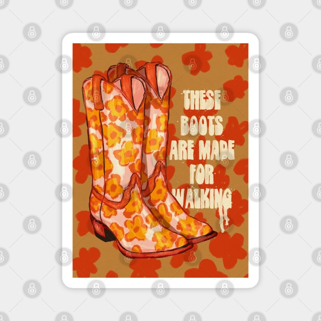 Yes, These BOOTS! Magnet by gnomeapple