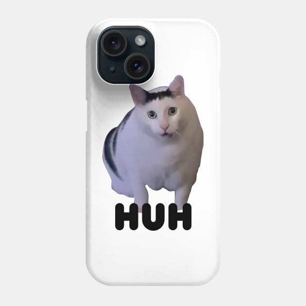 Huh Cat Meme Phone Case by LaroyaloTees