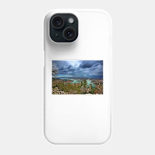 Panorama of Plastiras lake Phone Case