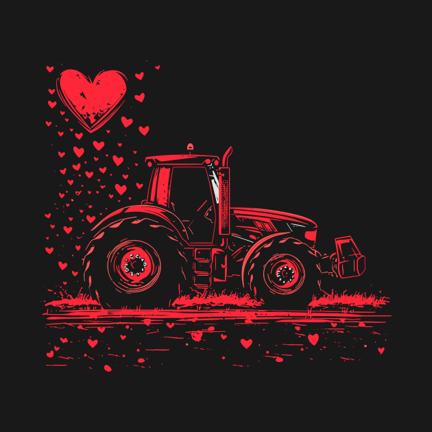 Vintage Tractor | Valentines Day by Indigo Lake