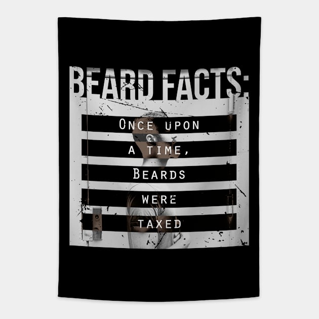 Men, Hair, and Beard Facts (e) Tapestry by bluerockproducts