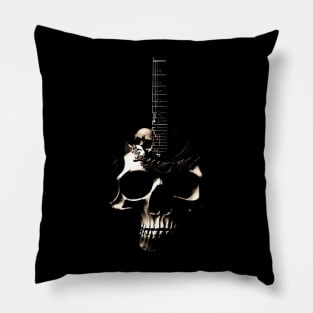 Skull Guitar Pillow