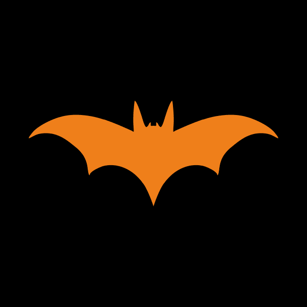 Bat silhouette (orange print) by aceofspace