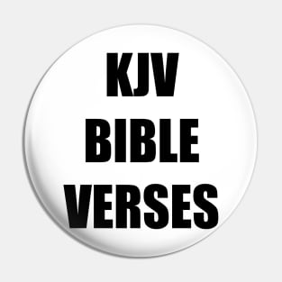 KJV BIBLE VERSES Text Typography Pin