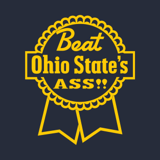 Beat Michigan State's Ass gameday rivalry (maize) T-Shirt