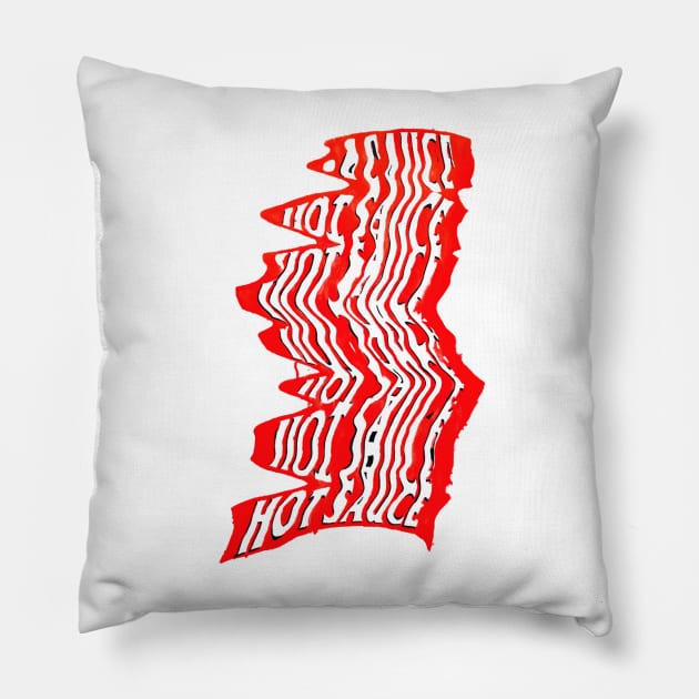 Hot Sauce Pillow by Dan Bina 