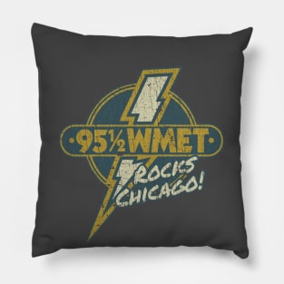 WMET Rocks Chicago 1976 Pillow